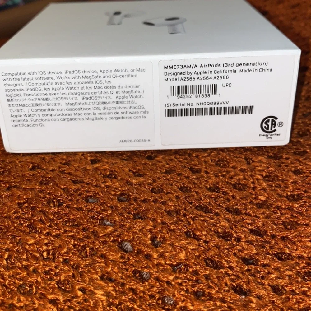 Apple AirPods 3rd Generation Box